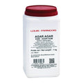 Louis Francois agar agar container with red lid on a white background